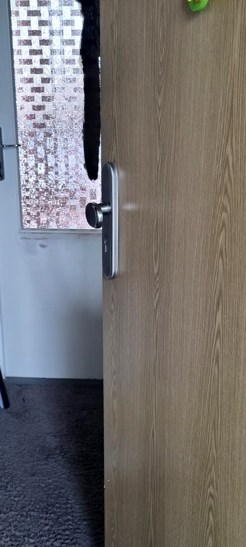 Pootevřené dveře bytu